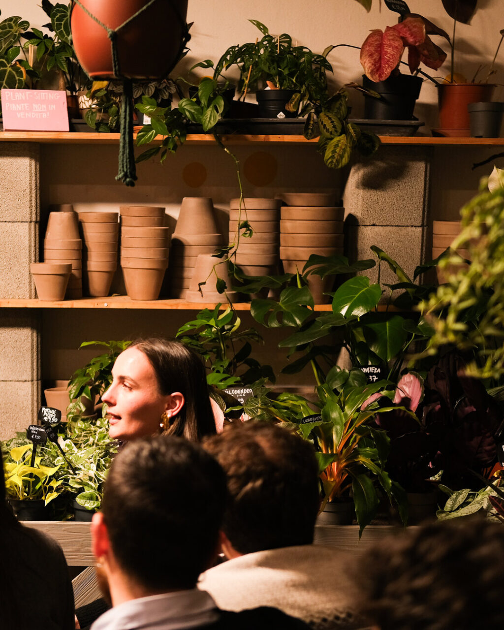 The DENTRO Bathroom launch talk among the plants at Senape Vivaio Urbano, Bologna